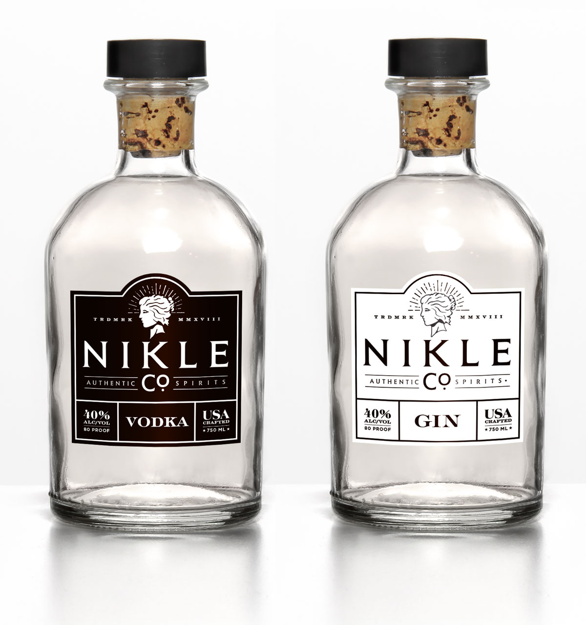 Nikle Gin and Vodka